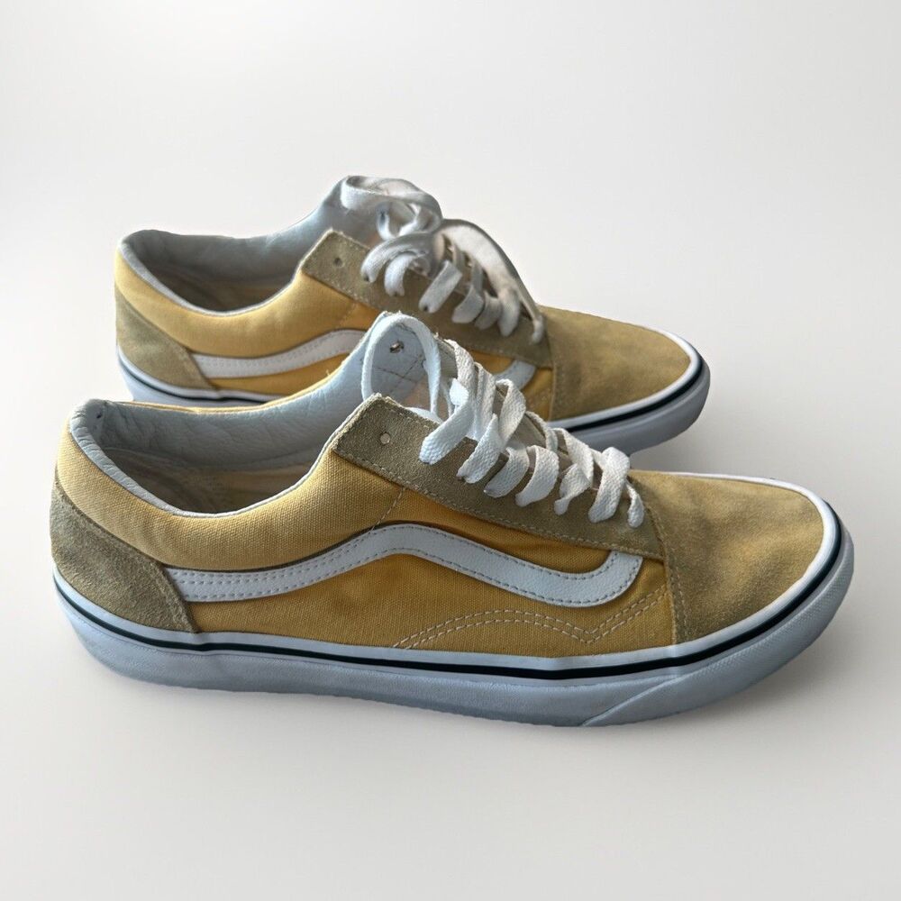 Vans Men's Yellow and White Footwear
